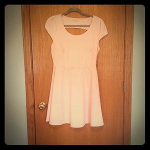 Forever 21 1X Pink fit & flare circle dress w/ cap